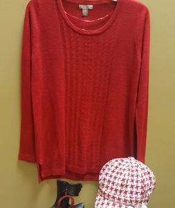Ladies Red Sweater